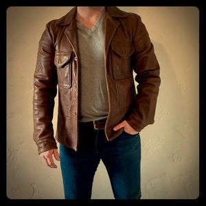 RRL Vintage Leather Jacket-SMALL